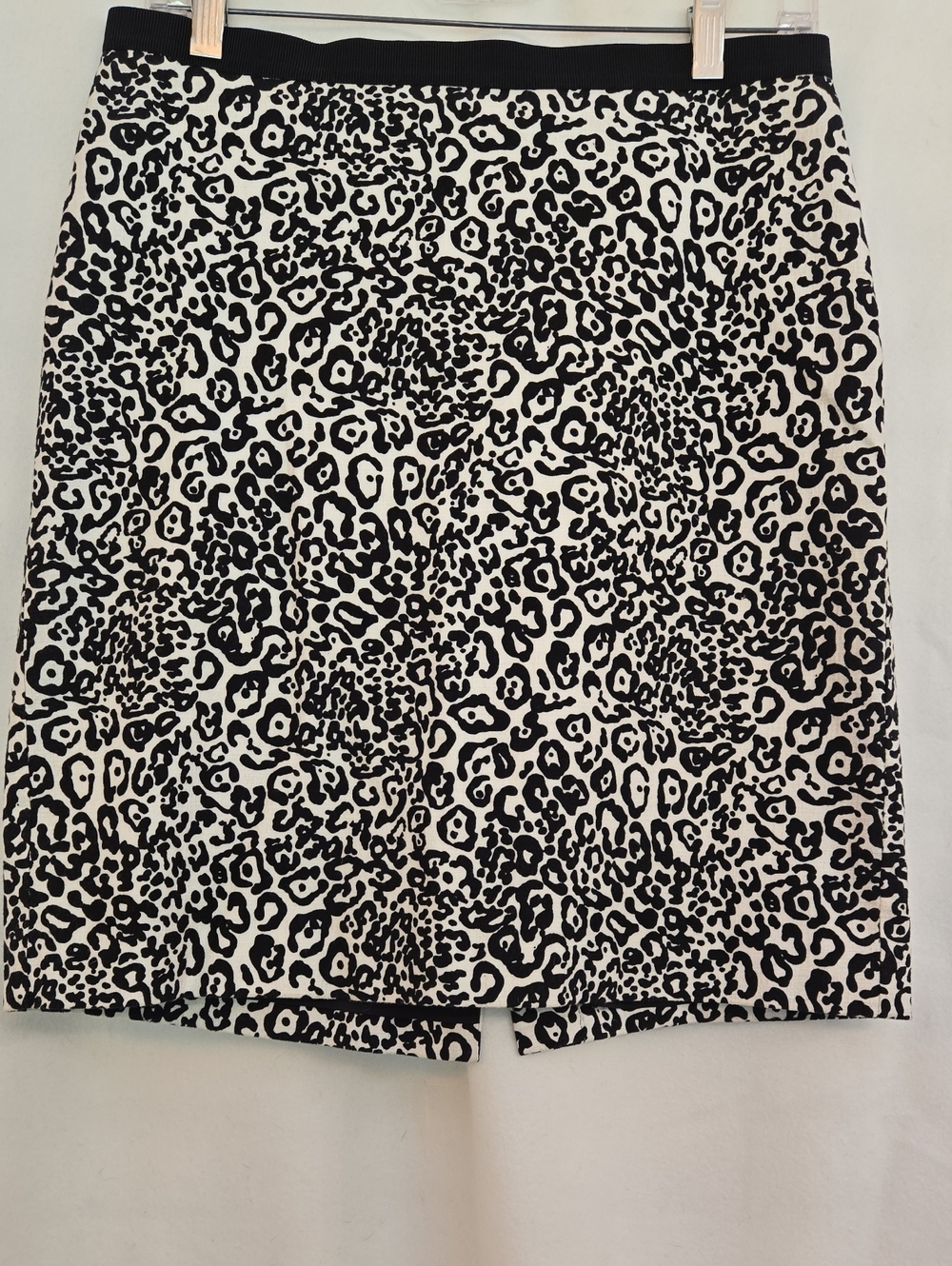 Ann Taylor Black and White Leopard Print Skirt